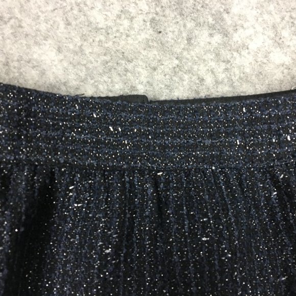 LOFT Skirt 6 Wool Blend Black Tweed Lined Pockets Career Casual Short Length - Picture 4 of 16